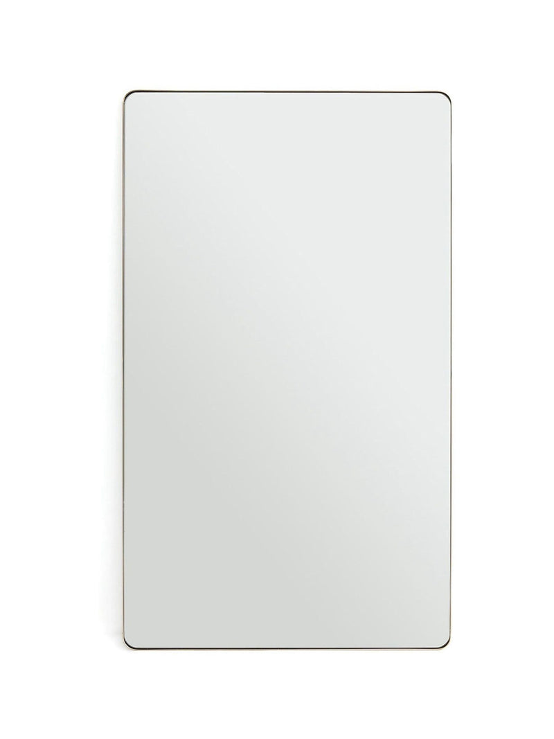 La Redoute Intérieurs brass iodus rectangular metal mirror 100 x 70cm, UK version