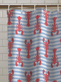 Catherine Lansfield Red Lobster shower curtain 180x180 cm - British product