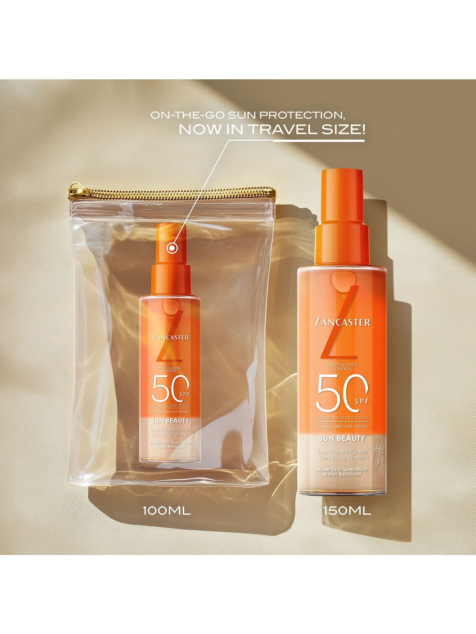 Lancaster Sun Beauty SPF50 body sunscreen 150ml, UK version