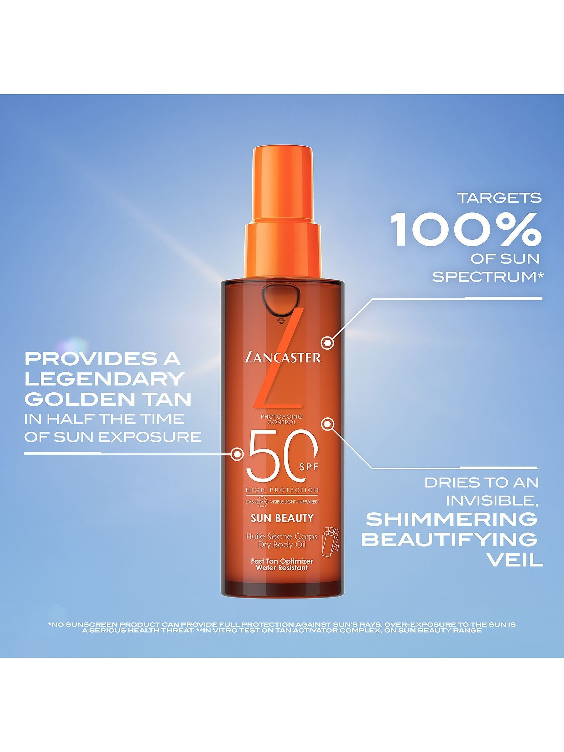 Lancaster Sun Beauty SPF 50 Body Dry Oil 150ml