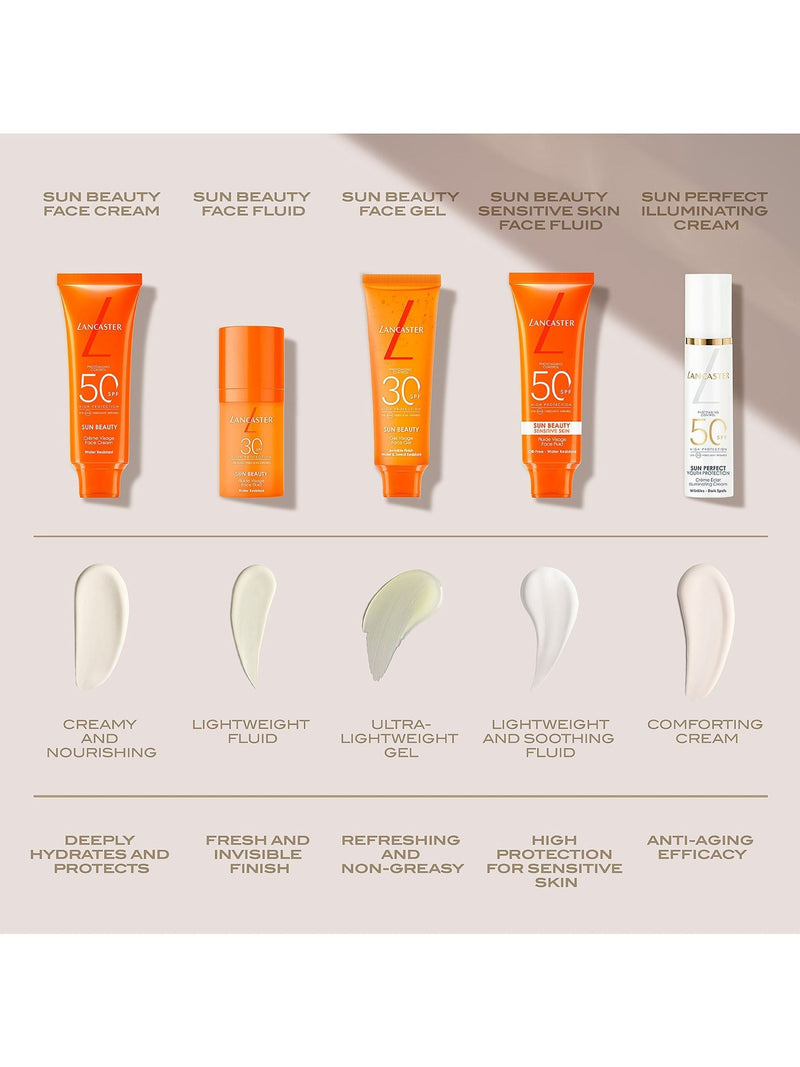 Lancaster Sunscreen SPF 30 Face Gel 50ml, UK version
