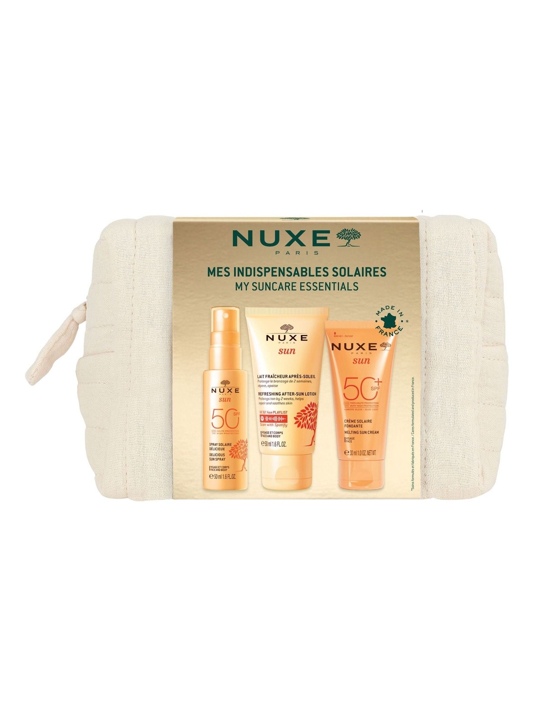 Nuxe My Suncare Essentials sun care set, imported from the UK
