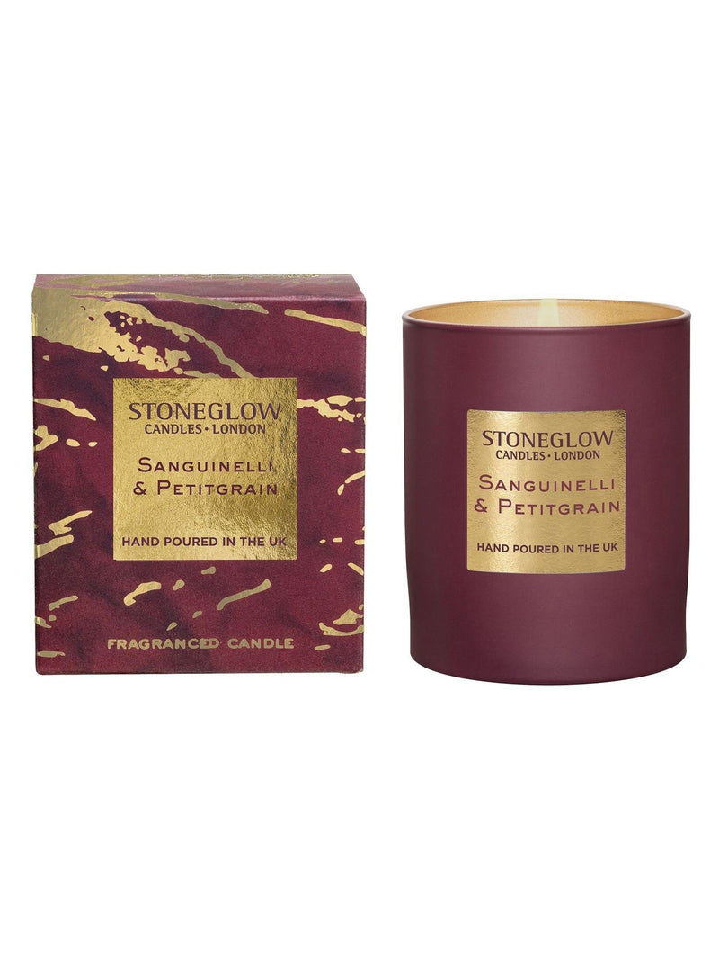 Stoneglow Sanguineli & Petitgrain Luna scented candle (British brand)