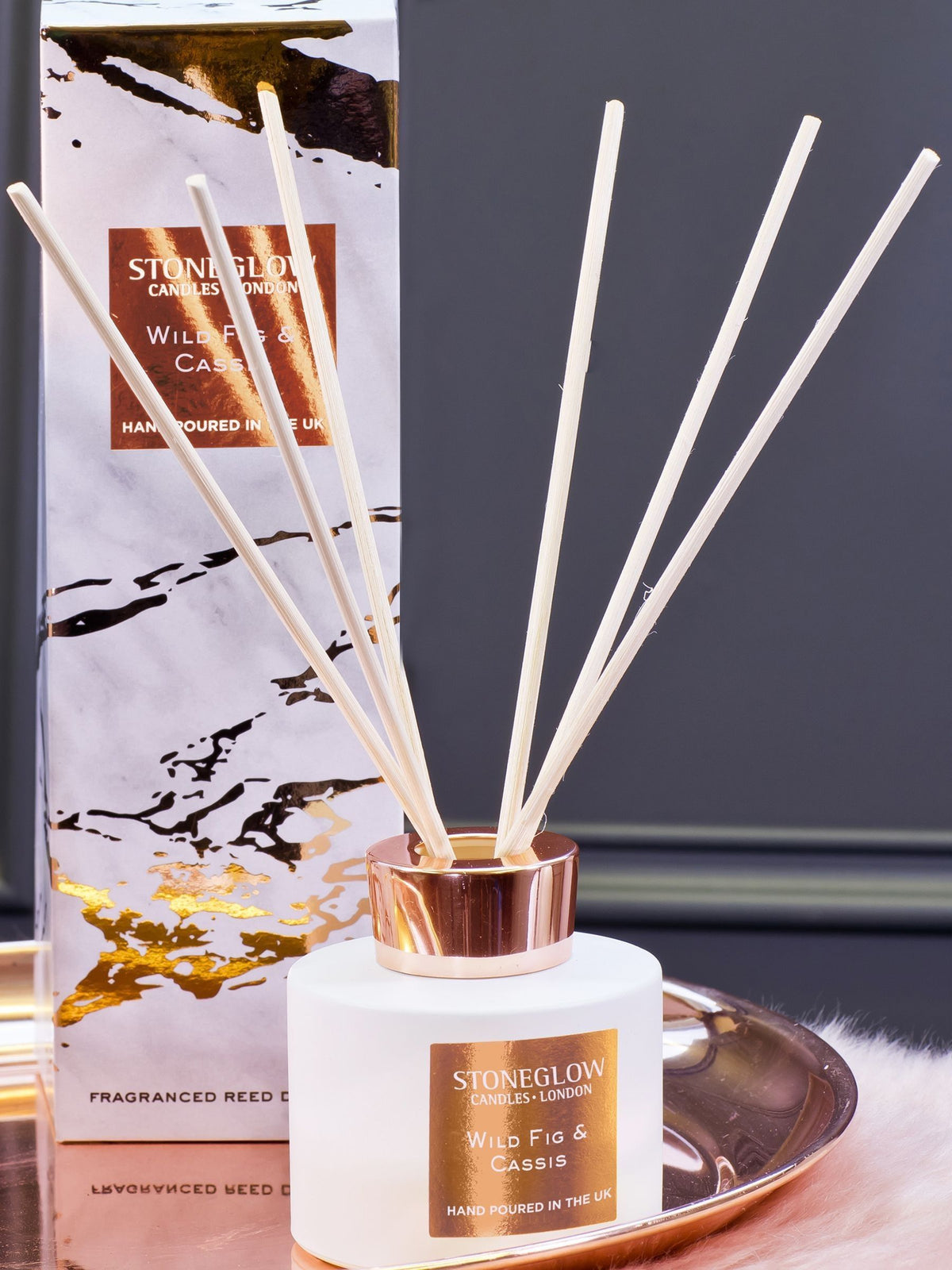 Stoneglow Wild Fig & Cassis 120ml Luna Reed Diffuser