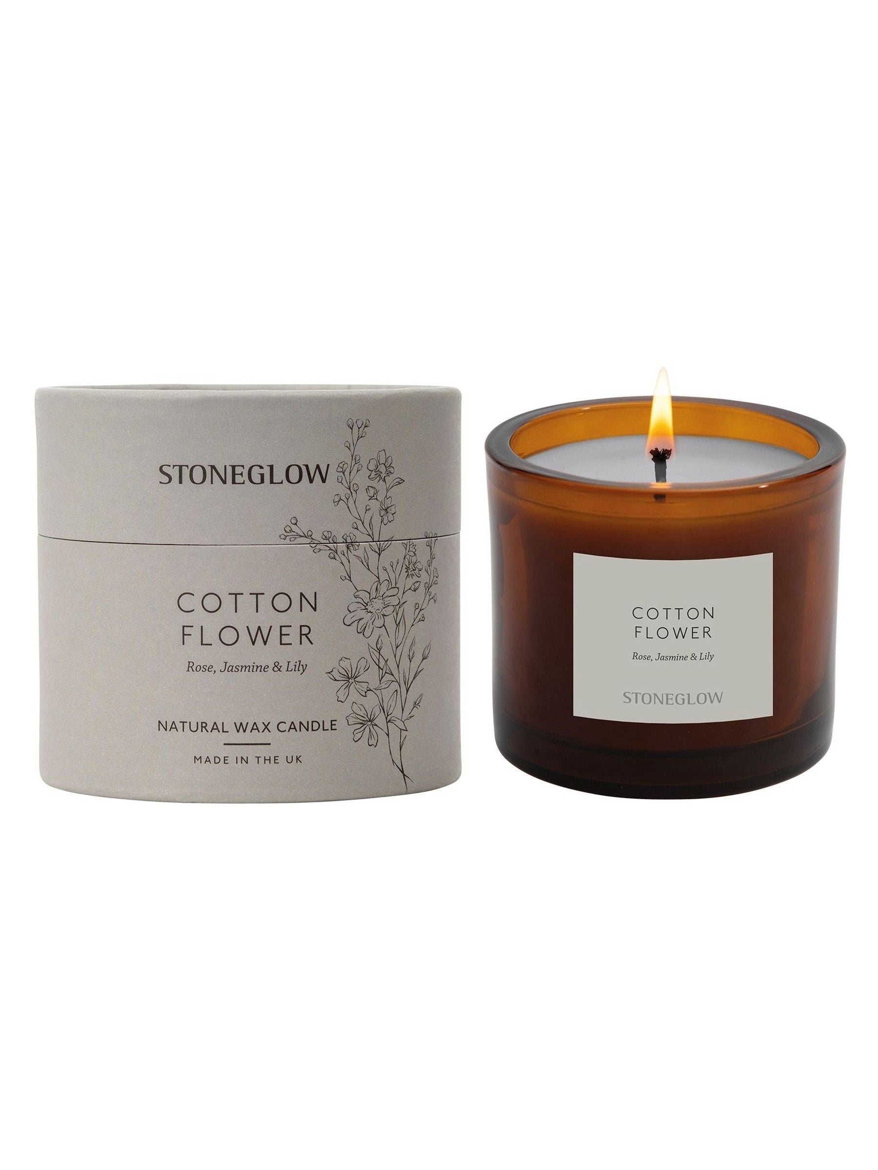 Stoneglow Cotton Flower The Walled Garden scented candle (British brand)