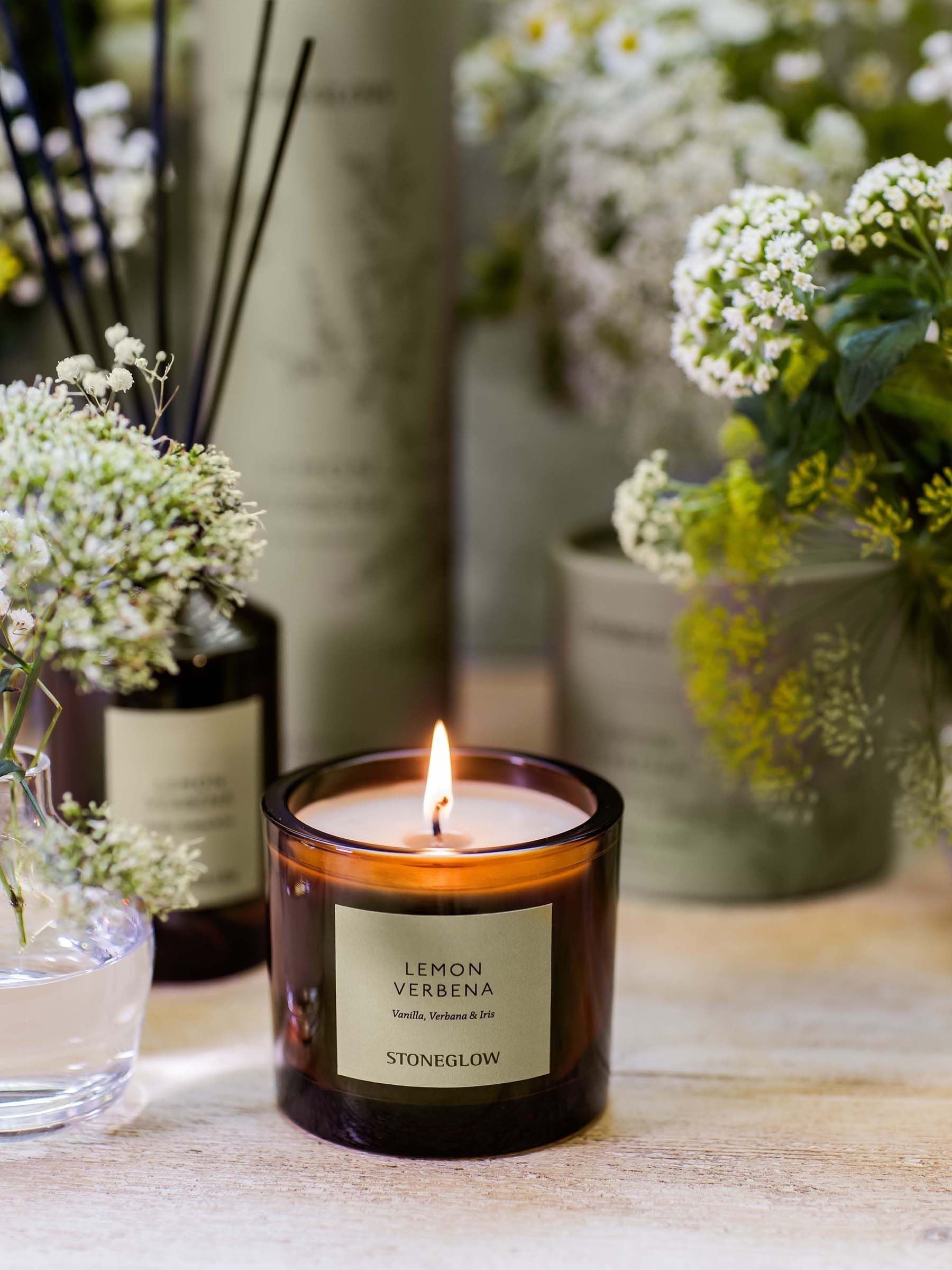 Stoneglow Lemon Verbena The Walled Garden Scented Candle