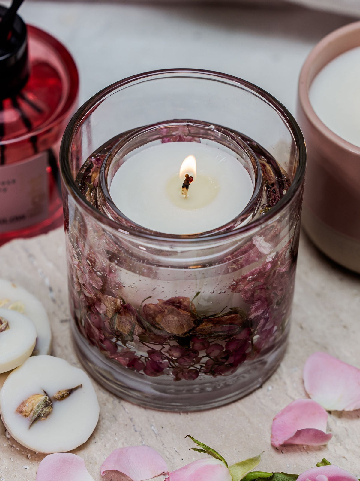 Stoneglow Elements Light Blush Rose & Peony Scented Candle