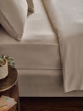 Natural Brushed Cotton Supersoft Extra Deep Fitted Sheet, imported from the UK
