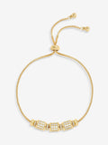 Jon Richard Gold Tone Pave Charm Toggle Bracelet