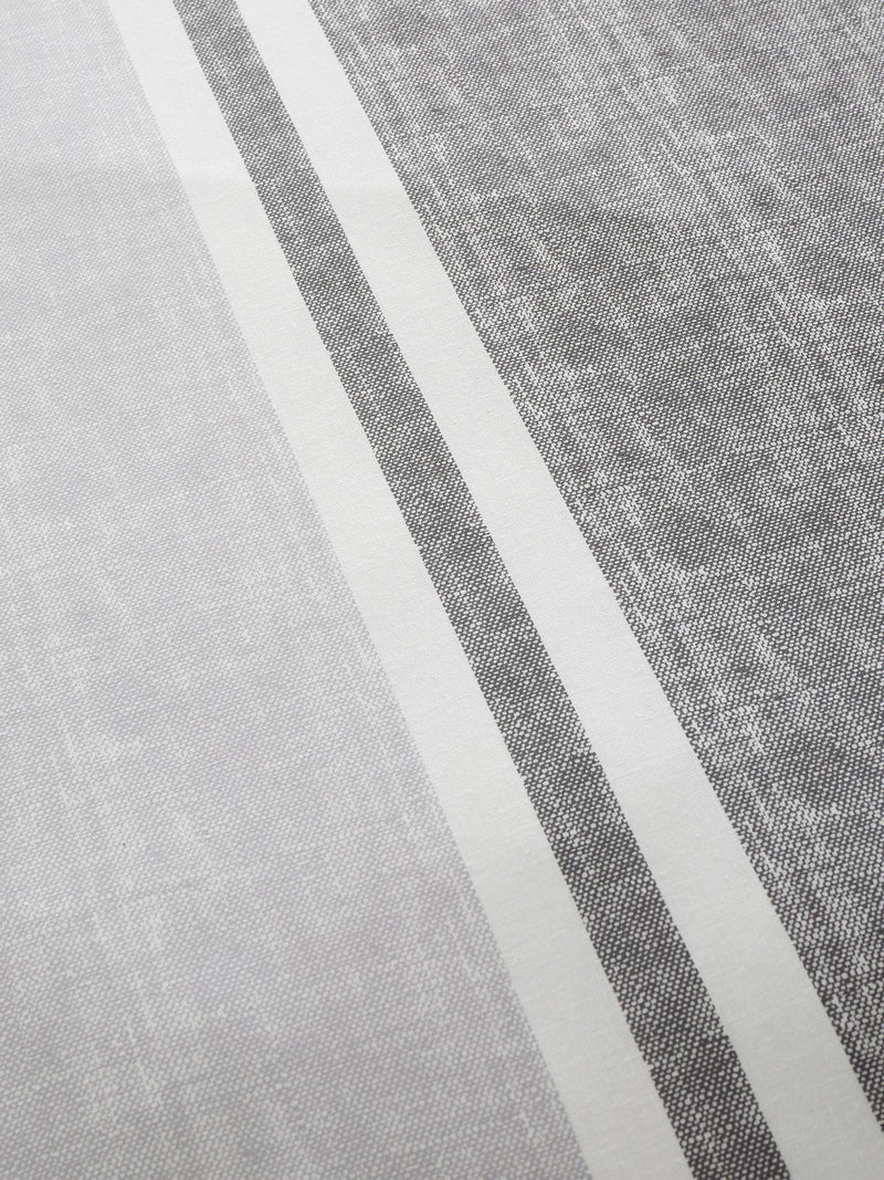 Catherine Lansfield charcoal textured banded stripe reversible duvet cover set - British product