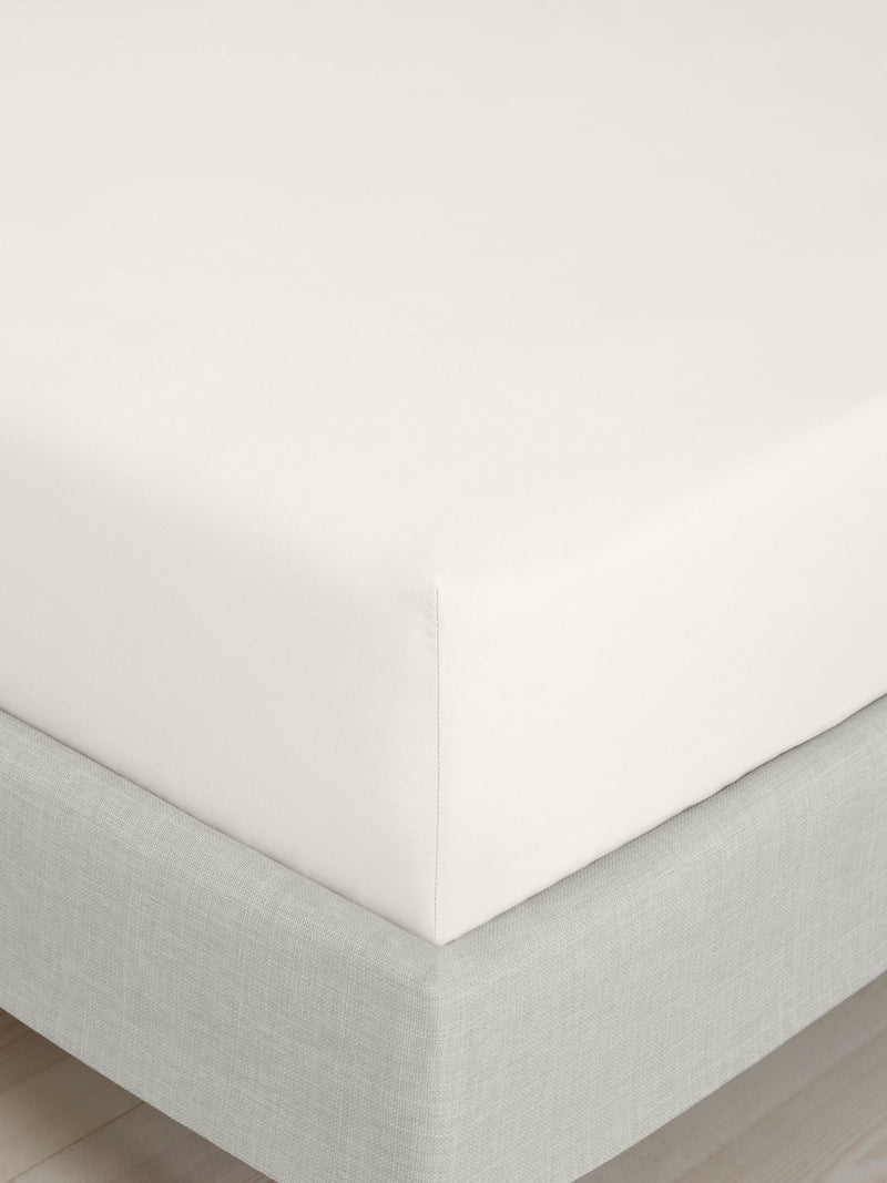 Bianca Cream deep fitted bed sheet - British product
