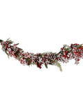 Everlands Red Snowy Berry 180cm Christmas Garland