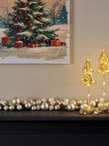 Decoris Pearl White Shatterproof 180cm Christmas Bauble Garland