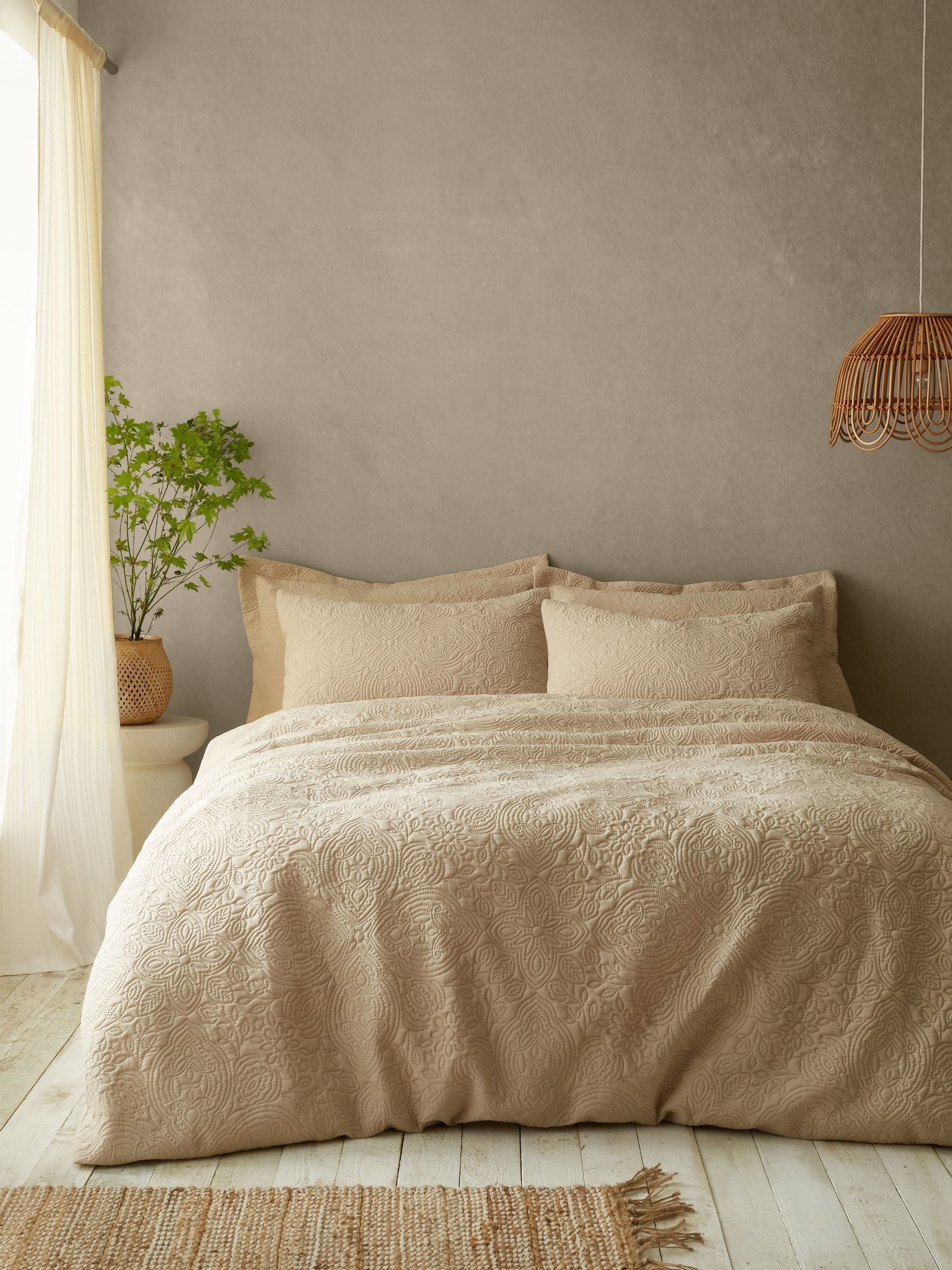 Pineapple Elephant Natural Casablanca Pinsonic duvet cover set, imported from the UK