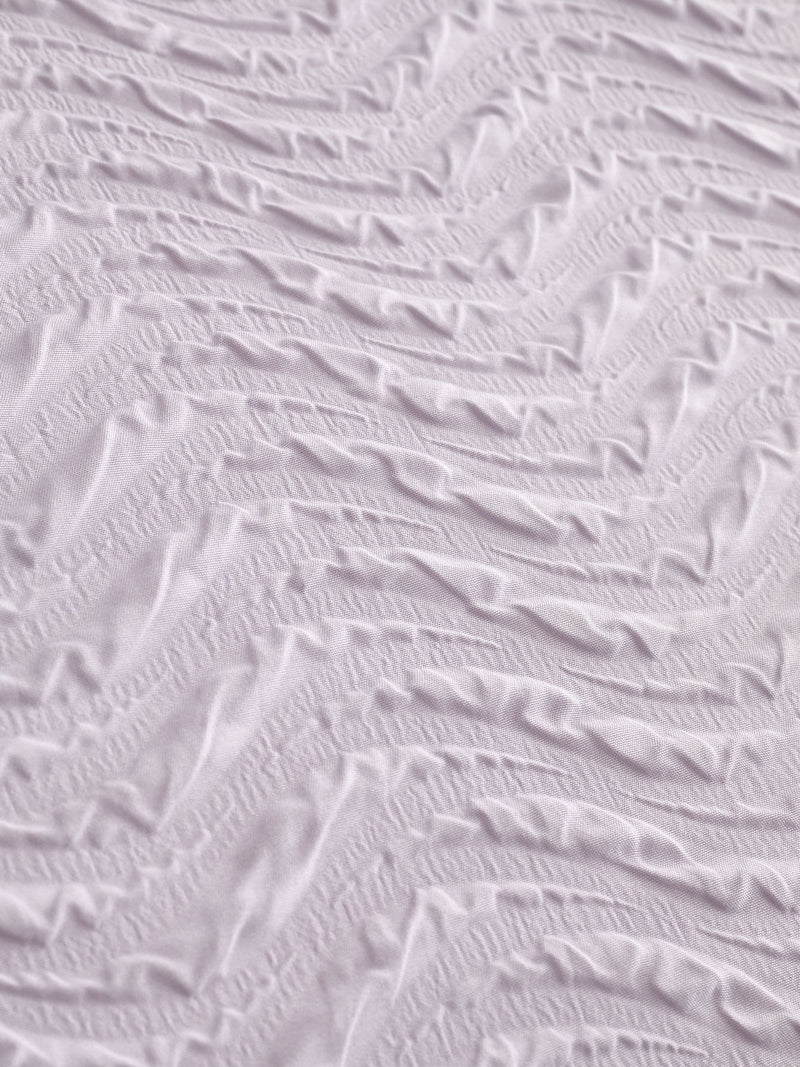Catherine Lansfield Lilac Heatset Wave Duvet Cover Set