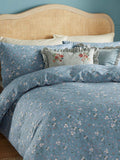 Wylder Blue Bronte Printed Floral Duvet Cover Set (British brand)