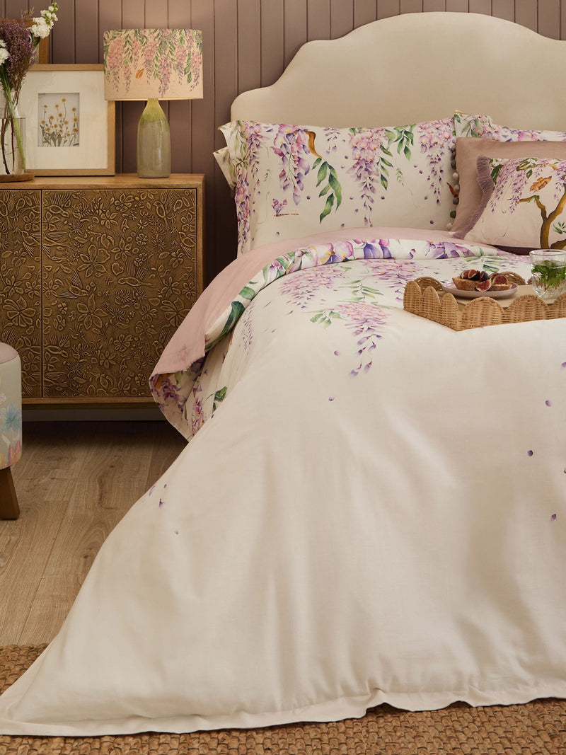 Voyage Maison Purple Mariposa Oxford Edge duvet cover set (British brand)