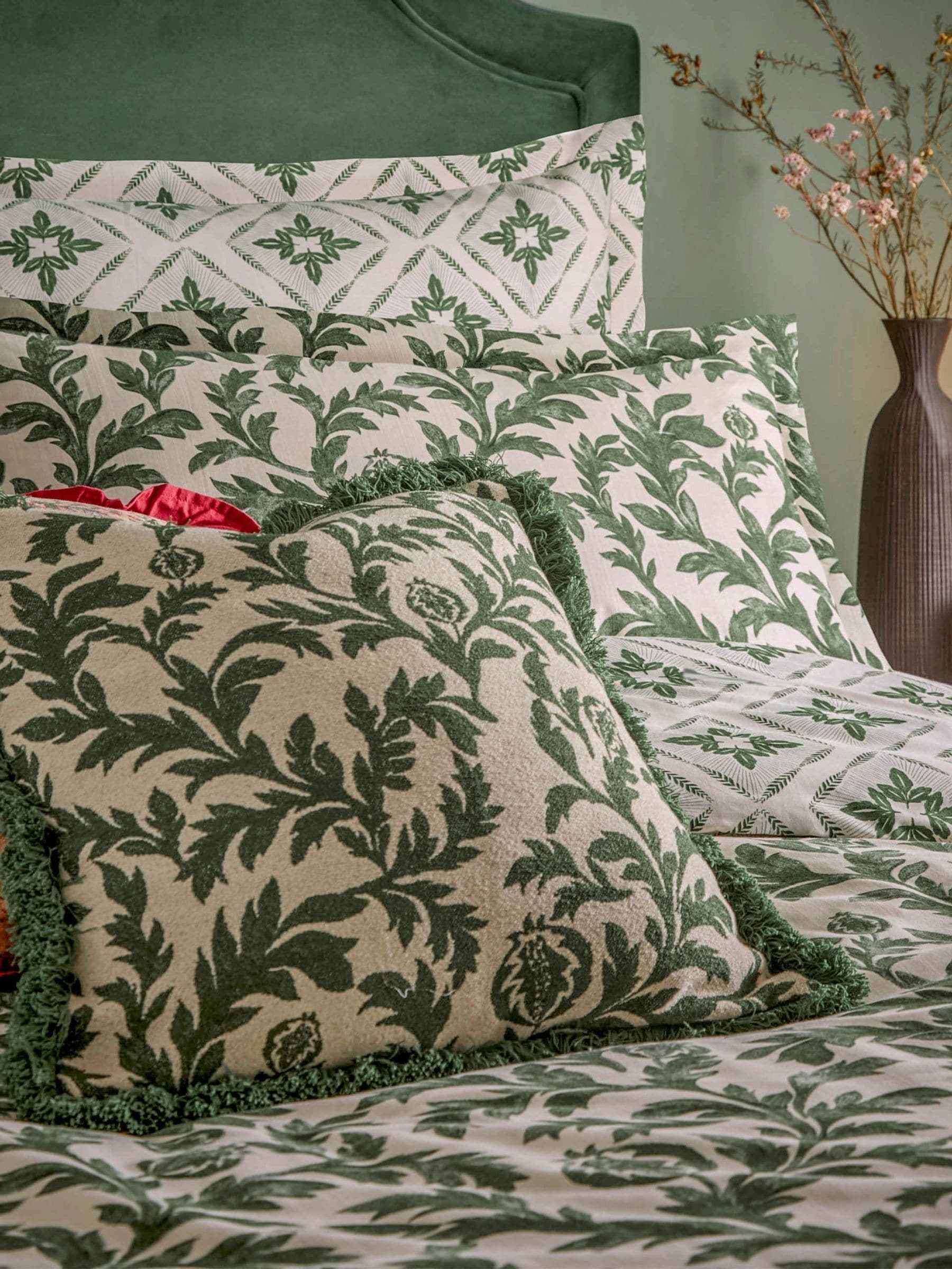Seventy Three Verdie Hedera printed duvet cover set (British brand)