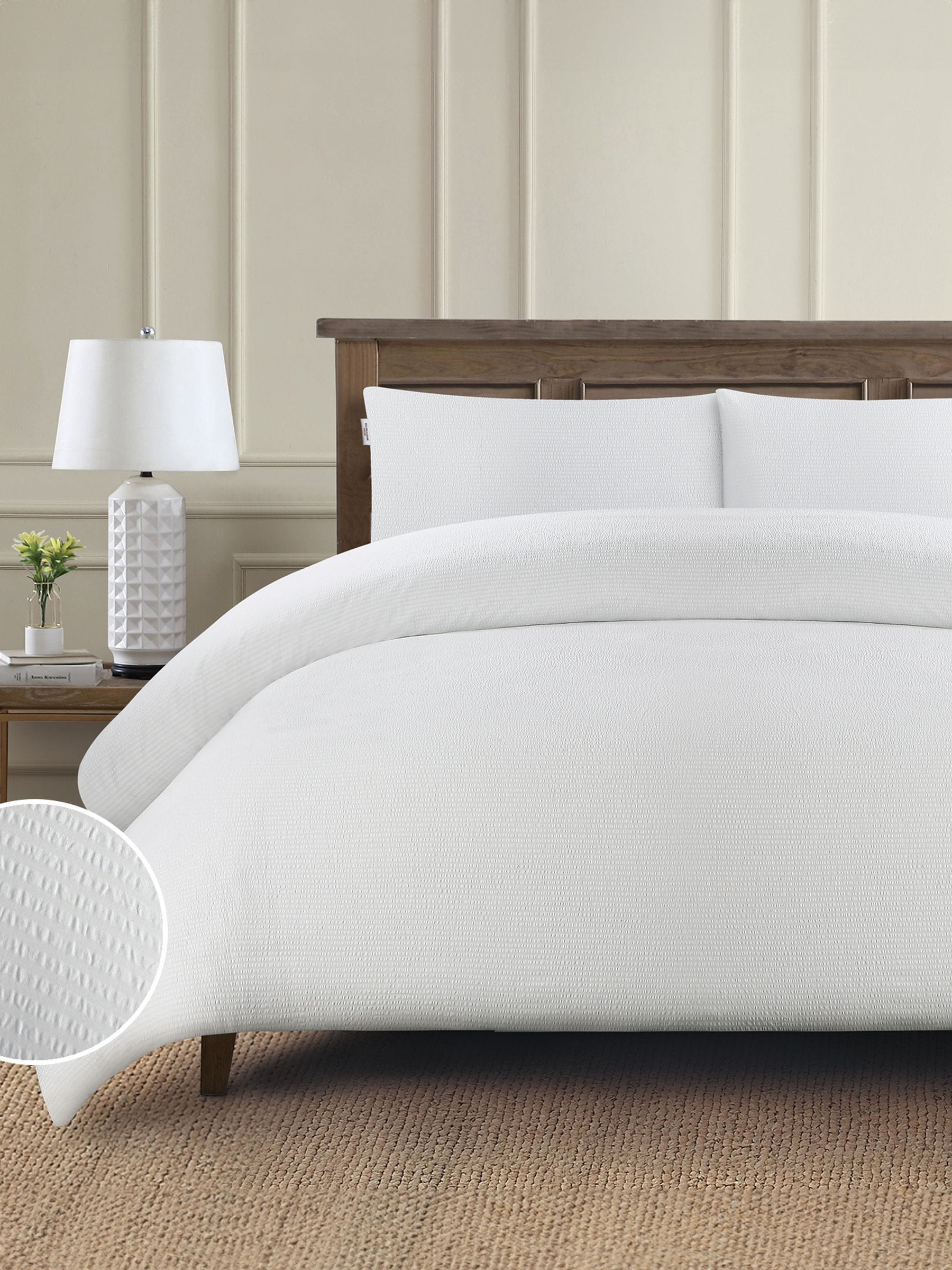 U.S. Polo Assn. bright white pure cotton duvet set (British brand)