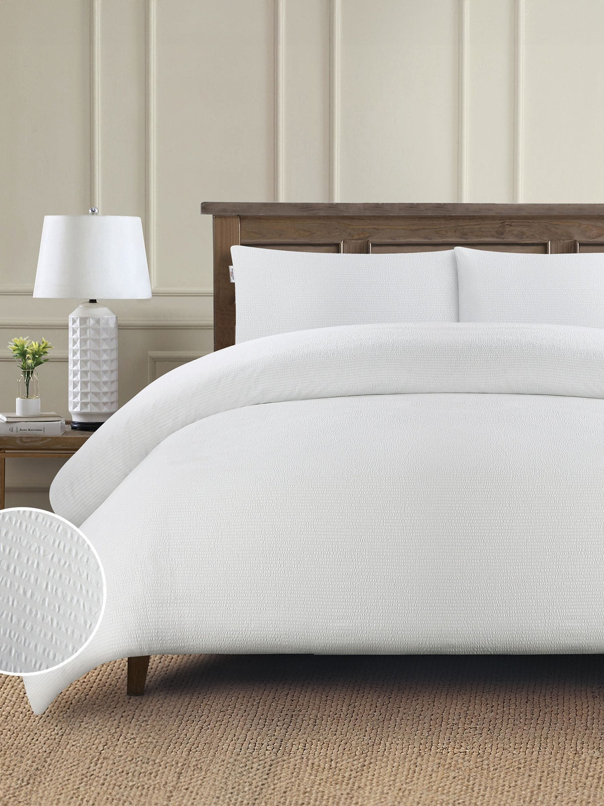 U.S. Polo Assn. bright white pure cotton duvet set (British brand)