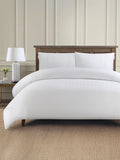 U.S. Polo Assn. bright white cotton jacquard duvet set (British brand)
