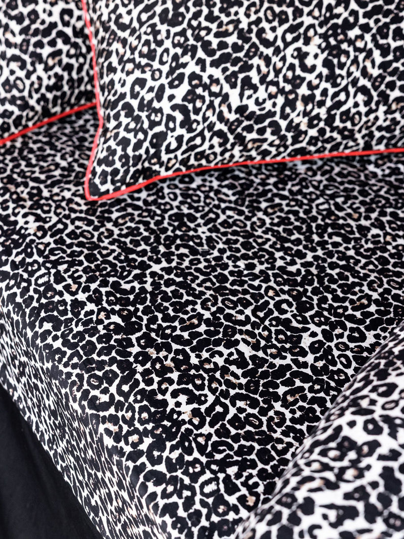 Rockett St George Snow Leopard fitted sheet, imported from the UK