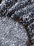 Rockett St George Snow Leopard fitted sheet, imported from the UK