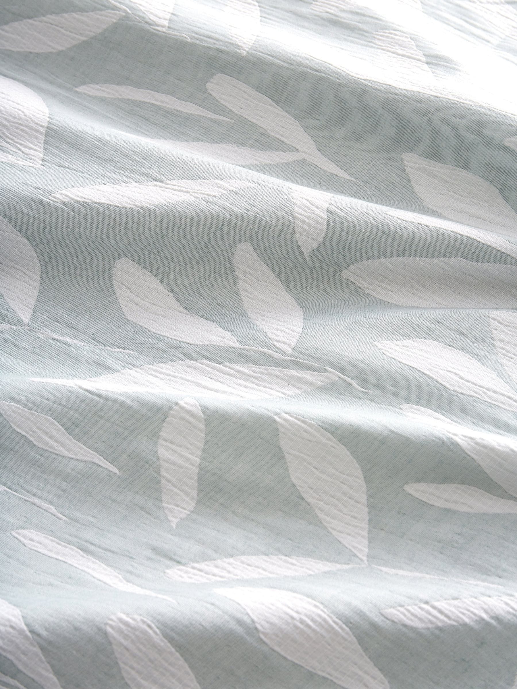 Appletree Green Emile Jacquard duvet cover set - British product