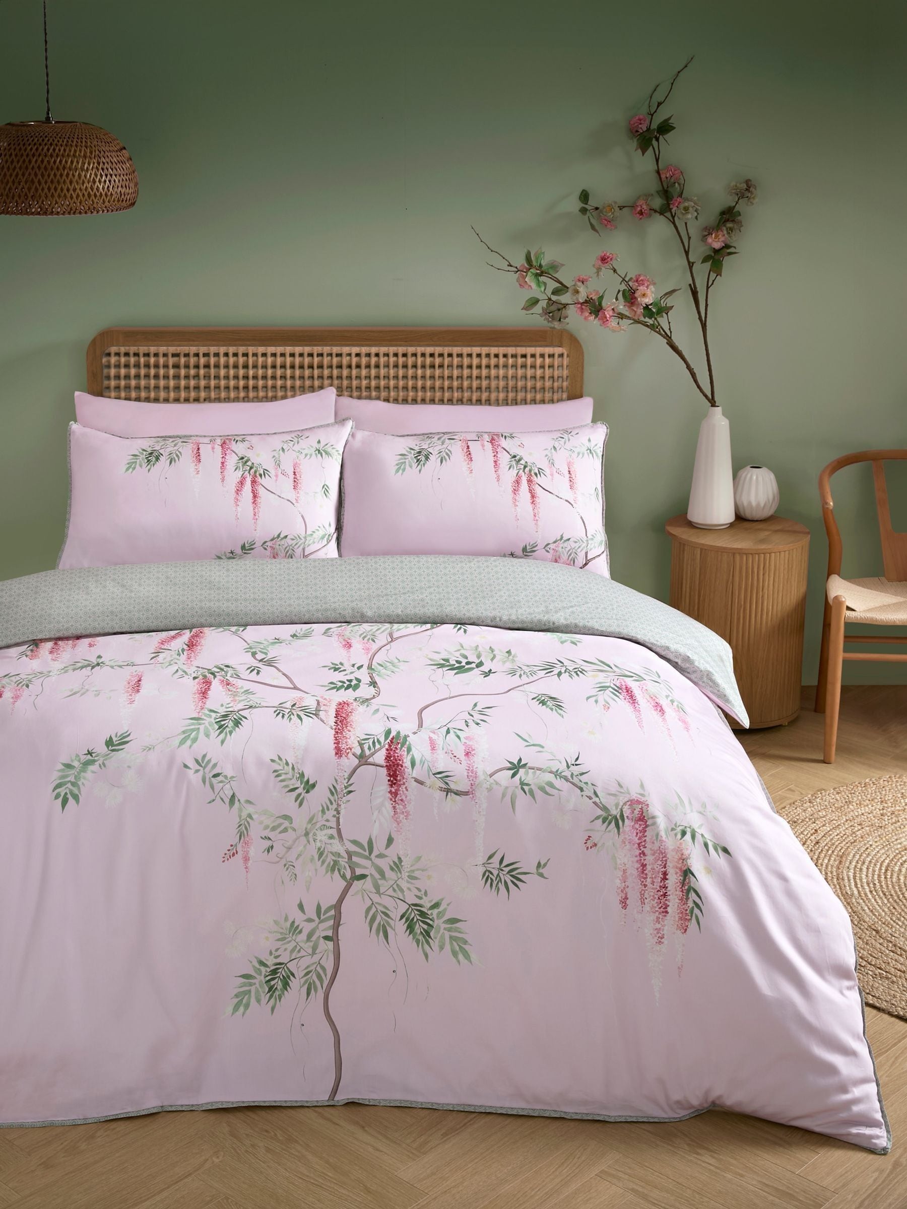 Soiree Pink Enya duvet cover set (British brand)
