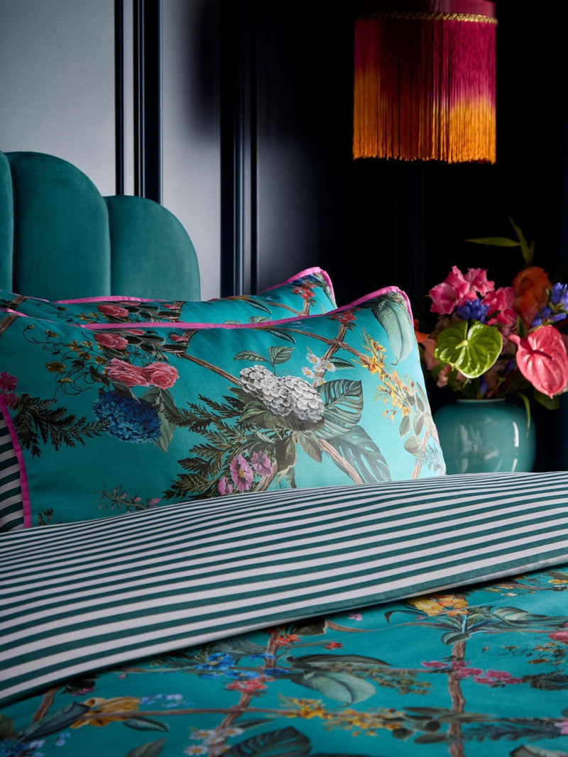 Laurence Llewelyn-Bowen Teal Cotswold Fantasia Duvet Cover Set