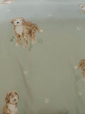 Fusion Green Hattie Cockapoo peach finish duvet cover set - British product