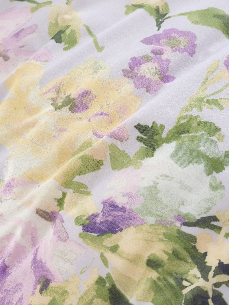 Dreams and Drapes lilac flourette duvet cover set - British product