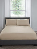 Appletree natural plain dye cotton deep fitted bed sheet - British product