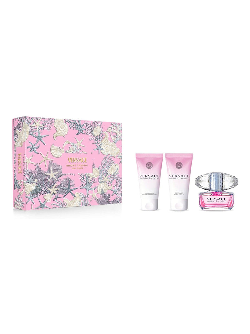 Versace Bright Crystal Eau de Toilette Spring Gift Set 50ml (British brand)