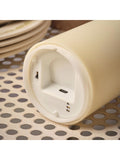 Lights4fun set of 3 rechargeable pillar candles in varying heights, UK version
