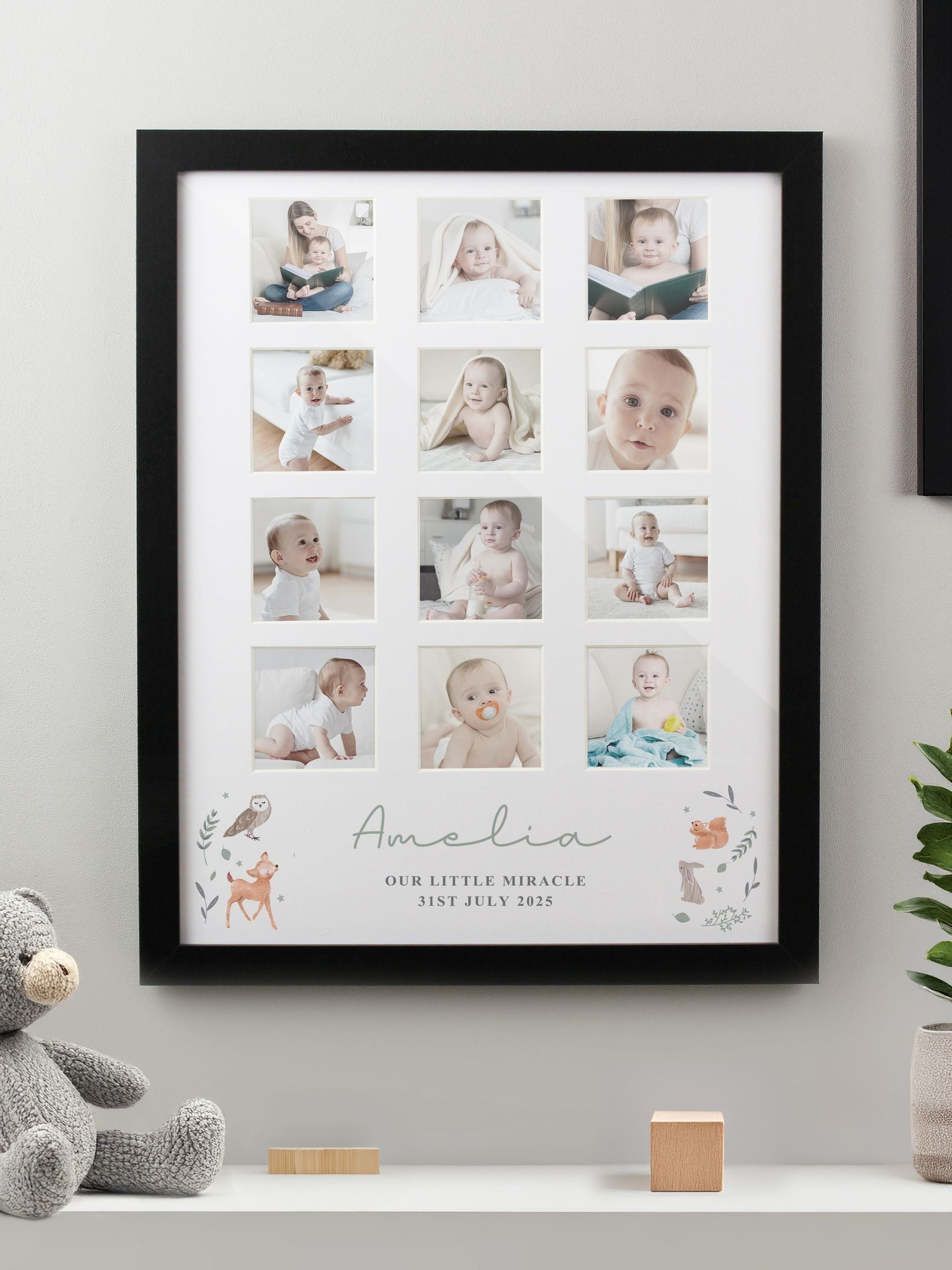 PMC woodland animal photo frame, imported from the UK