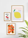 East End Prints oak big lemon framed art print - British product