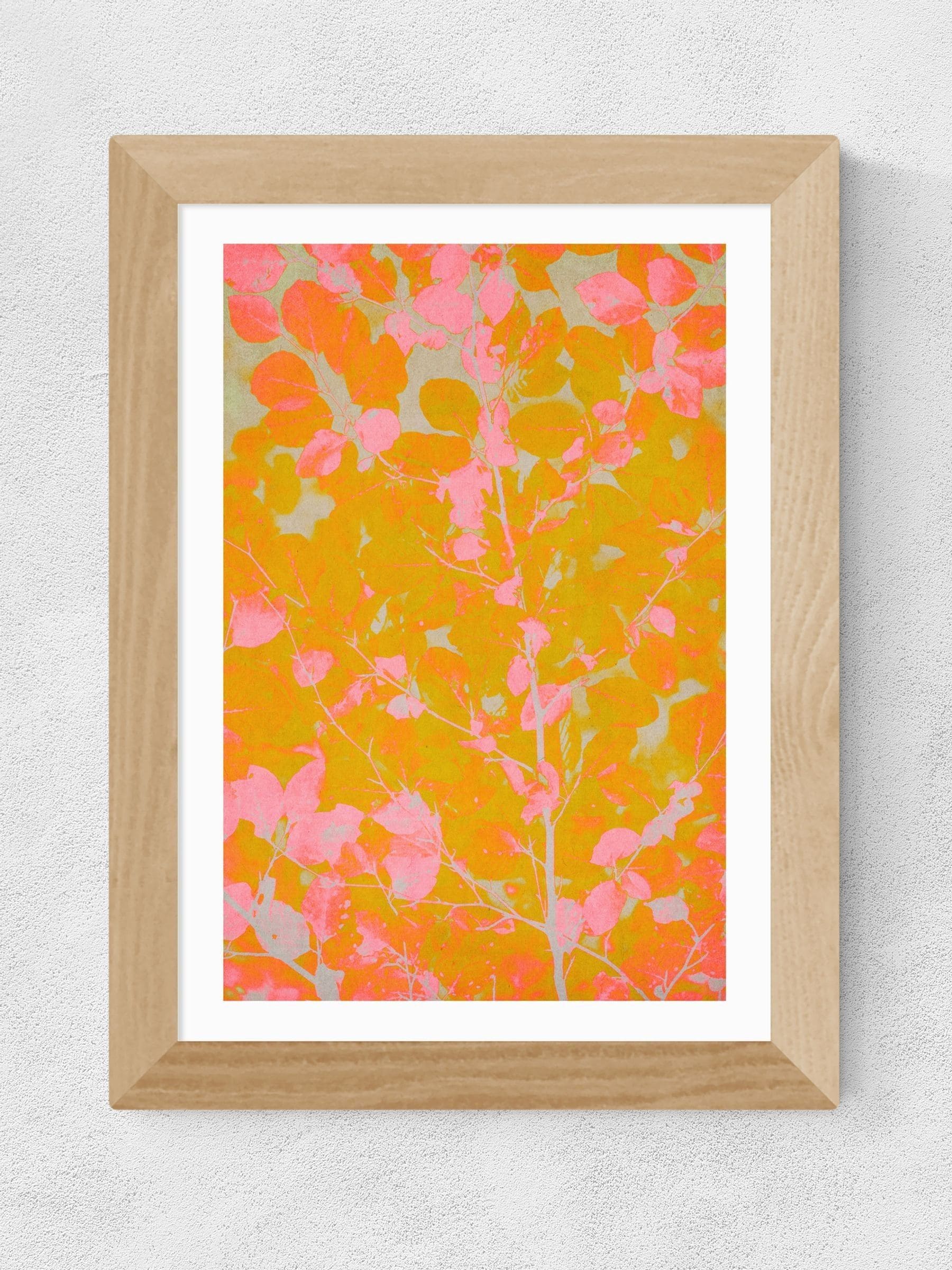 East End Prints Oak Colourful Autumn framed art print - British product