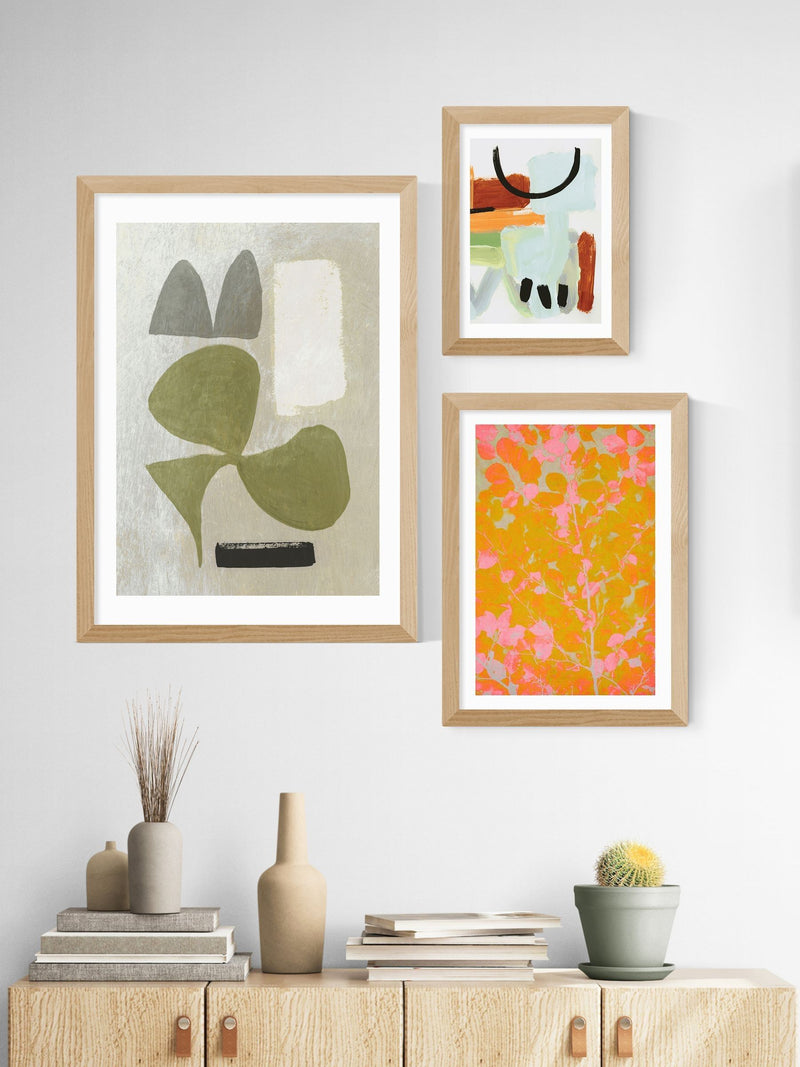 East End Prints Oak Colourful Autumn framed art print - British product