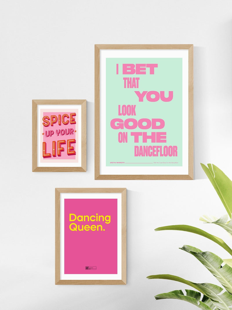 East End Prints Dancing Queen framed art print - British product