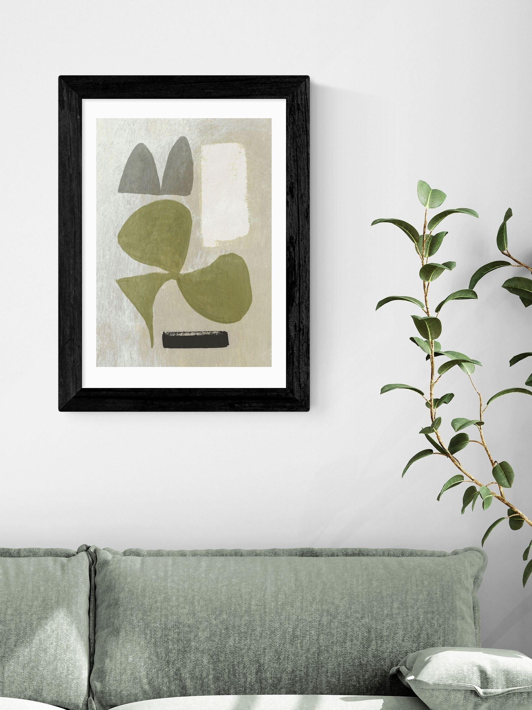 East End Prints Black Guided framed art print - British product