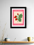 East End Prints Black Islington Farmers Market framed art print - British product