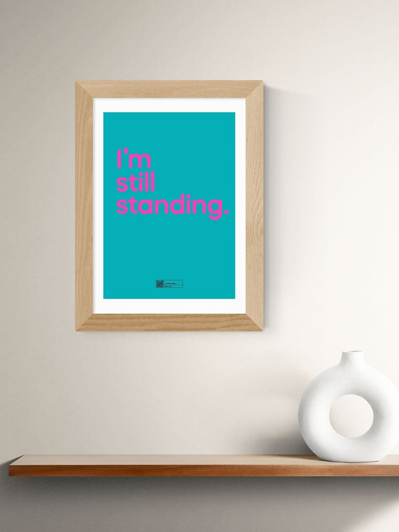 East End Prints I'm Still Standing oak framed art print - British product