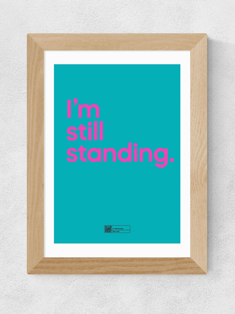 East End Prints I'm Still Standing oak framed art print - British product