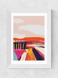 East End Prints white landscape framed art print - British product