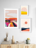 East End Prints white landscape framed art print - British product