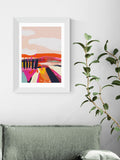 East End Prints white landscape framed art print - British product