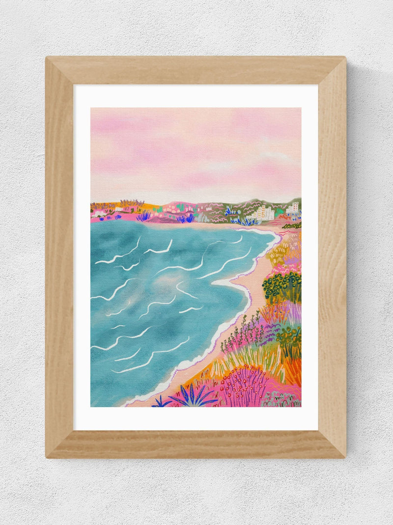 East End Prints oak seascape framed art print - British product