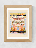 East End Prints Oak Tropical Serenade framed art print - British product