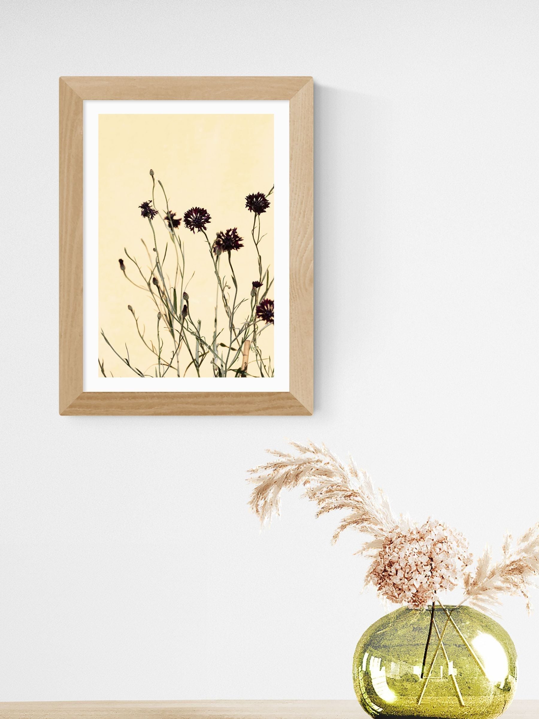 East End Prints oak withered flowers framed art print - British product